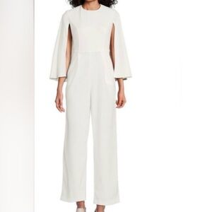 NWT Calvin Klein Cape Jumpsuit Elegant White Jumpsuit
